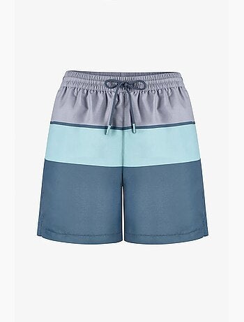 Costume da bagno uomo mindful colour block a righe penti