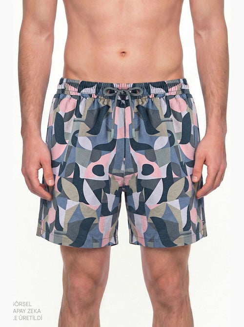 Costume da bagno uomo mindfulness pattern penti - Kiabi
