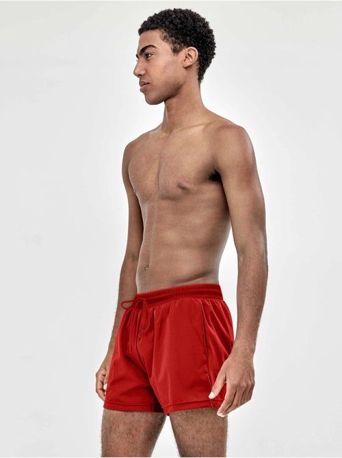 Costume da bagno uomo nero liscio - Kiabi