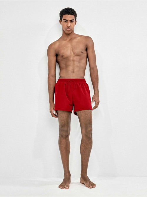 Costume da bagno uomo nero liscio - Kiabi