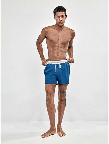 Costume da bagno uomo tinta unita blu