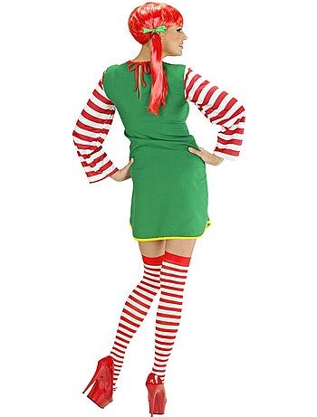 Costume da bambina giocosa a righe