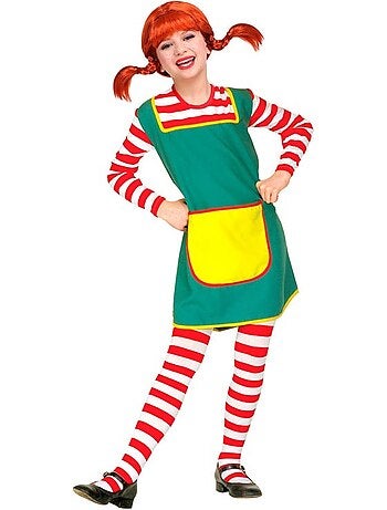 Costume da bambina giocosa a righe