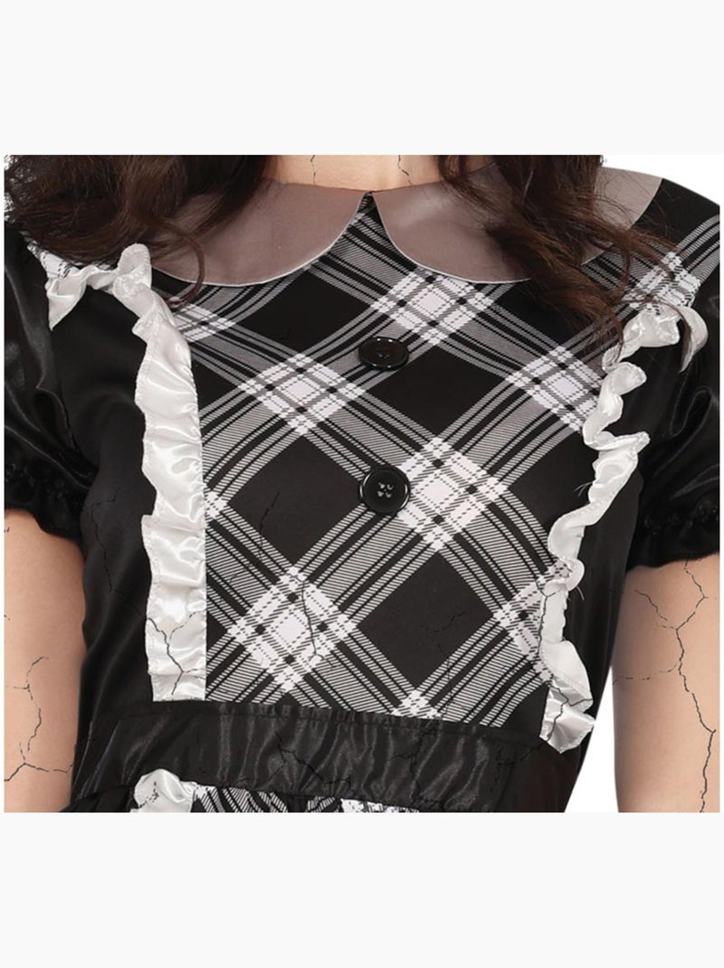 Costume da bambola di porcellana con motivo a quadri Multicolore - Kiabi
