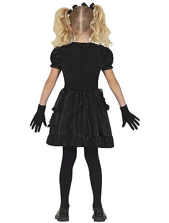Costume da bambola di porcellana con motivo a quadri