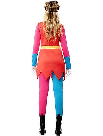 Costume da buffona con mascherina per gli occhi da donna