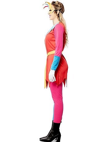 Costume da buffona con mascherina per gli occhi da donna