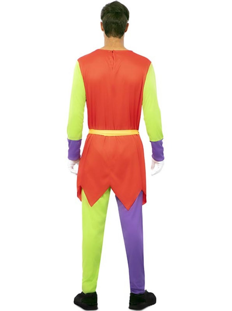 Costume da buffone con mascherina per gli occhi da uomo Multicolore - Kiabi