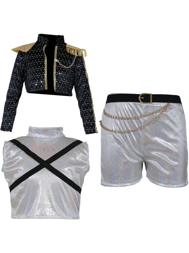 Costume da cacciatrice k-pop premium per adolescente Multicolore - Kiabi