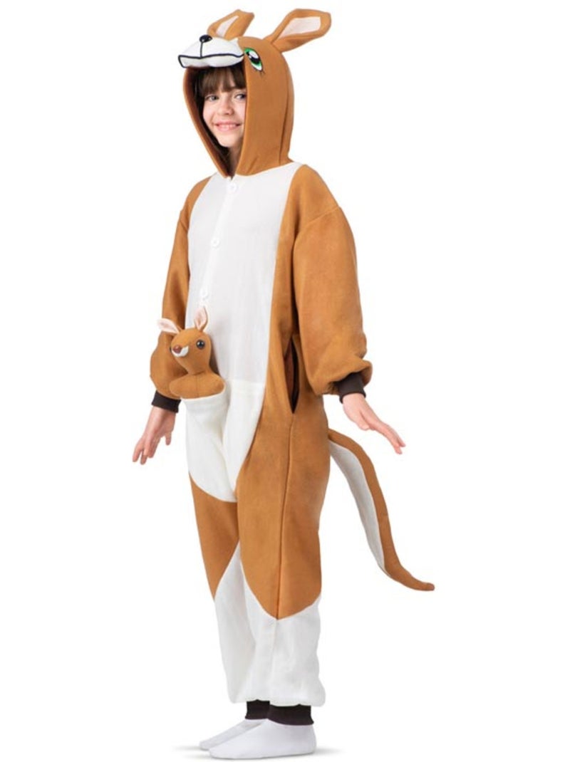 Costume da canguro o pigiama con cappuccio e peluche Multicolore - Kiabi