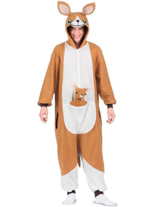 Costume da canguro o pigiama con cappuccio in peluche - Kiabi