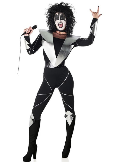 Costume da cantante rock truccata da donna - Kiabi