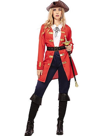Costume da capitana pirata con cintura da donna