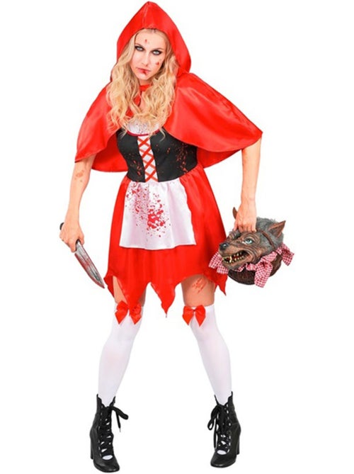 Costume da cappuccetto rosso zombie da donna - Kiabi
