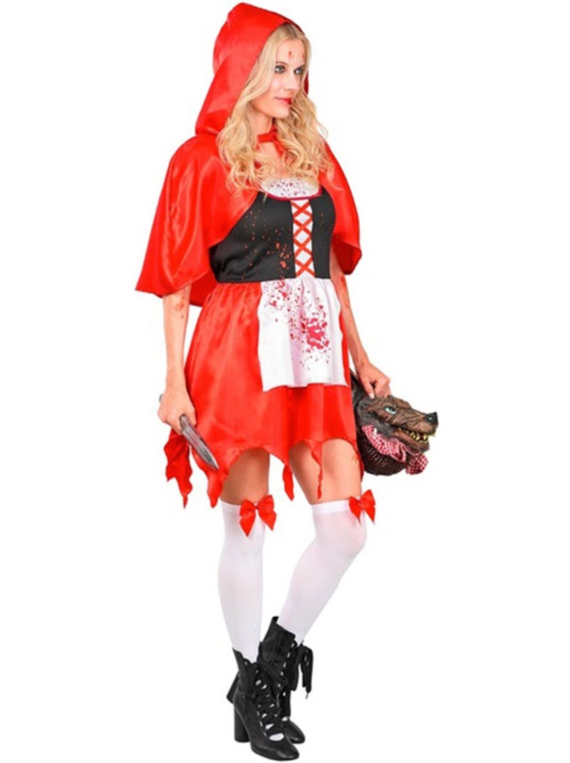 Costume da cappuccetto rosso zombie da donna Multicolore - Kiabi