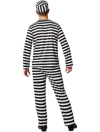 Costume da carcerato a righe da uomo