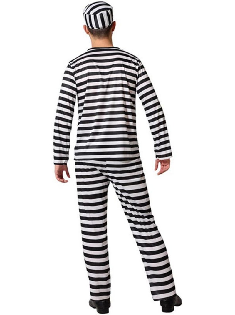 Costume da carcerato a righe da uomo Multicolore - Kiabi