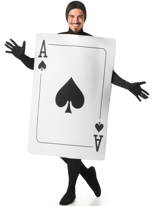Costume da carta asso di picche per adulti - Kiabi