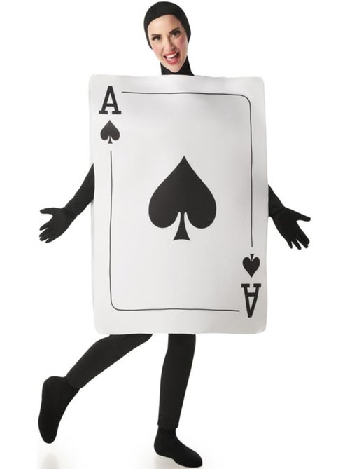 Costume da carta asso di picche per adulti - Kiabi
