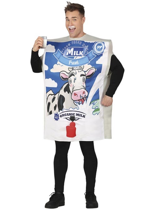 Costume da cartone del latte per adulti - Kiabi