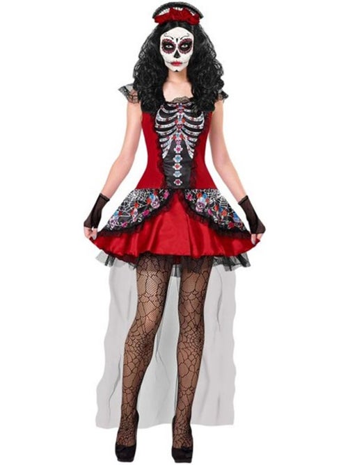 Costume da Catrina per il Giorno dei Morti con velo - Kiabi