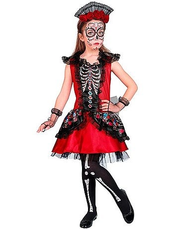 Costume da Catrina Scheletro