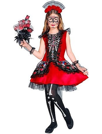 Costume da Catrina Scheletro