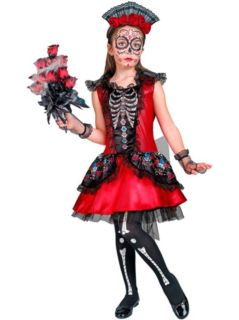 Costume da Catrina Scheletro Multicolore - Kiabi