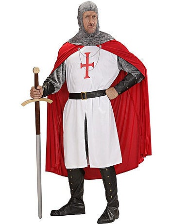 Costume da cavaliere crociato con mantello