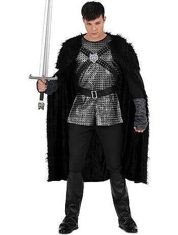 Costume da cavaliere medievale con mantello