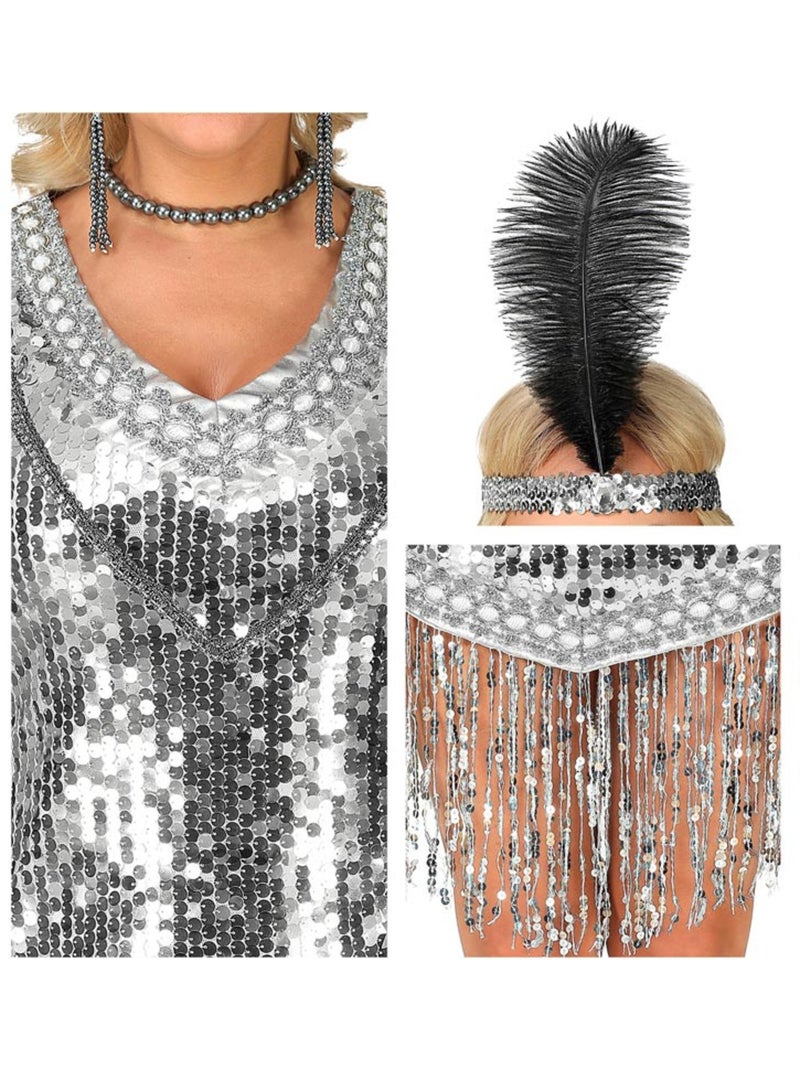 Costume da Charleston anni '20 con paillettes Multicolore - Kiabi