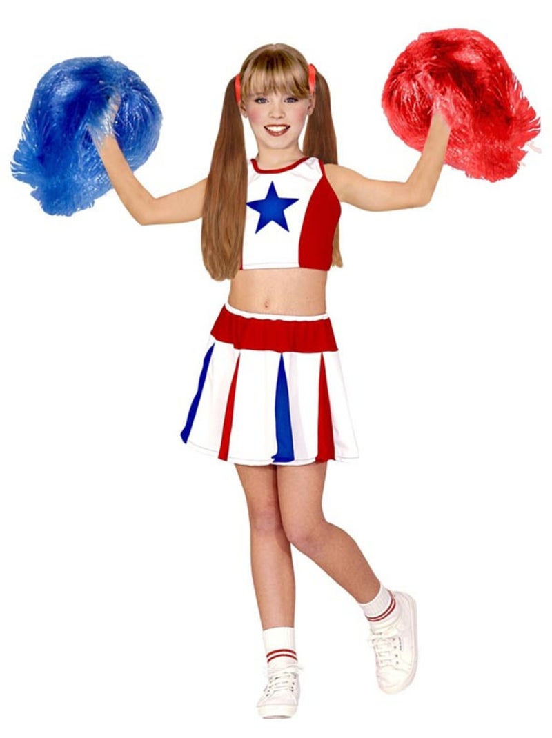 Costume da cheerleader con stella tricolore Multicolore - Kiabi