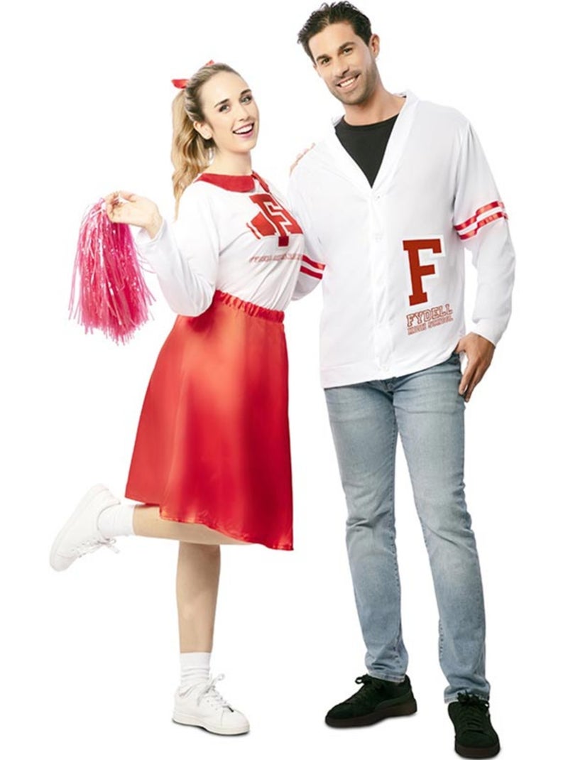 Costume da cheerleader degli anni 50 da donna Multicolore - Kiabi