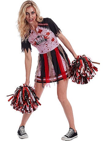 Costume da cheerleader zombie da donna