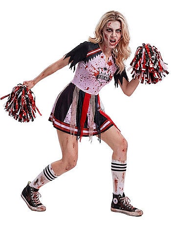Costume da cheerleader zombie da donna