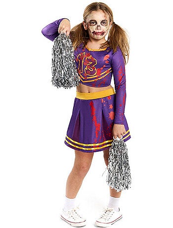 Costume da cheerleader zombie insanguinata