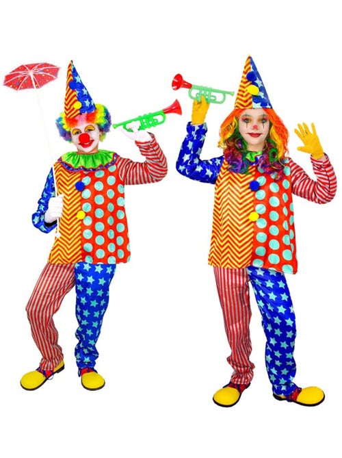 Costume da clown a righe e pois - Kiabi