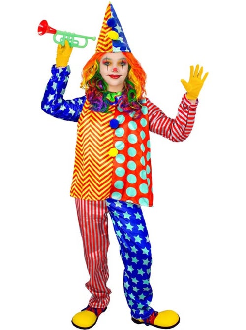Costume da clown a righe e pois - Kiabi