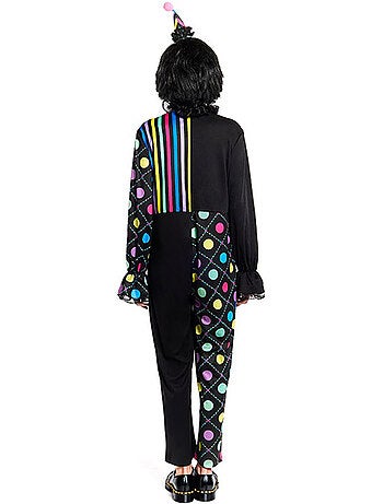 Costume da clown colorato e ombroso