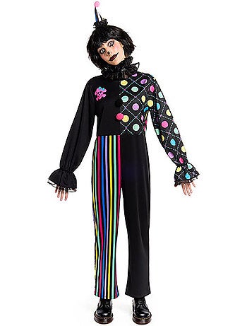 Costume da clown colorato e ombroso