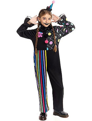 Costume da clown colorato e ombroso