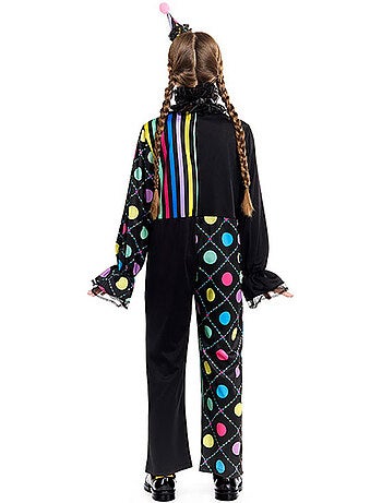 Costume da clown colorato e ombroso