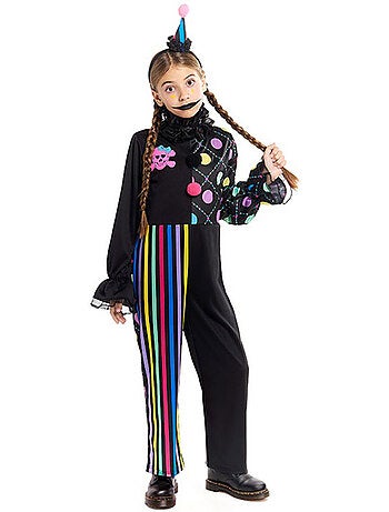 Costume da clown colorato e ombroso