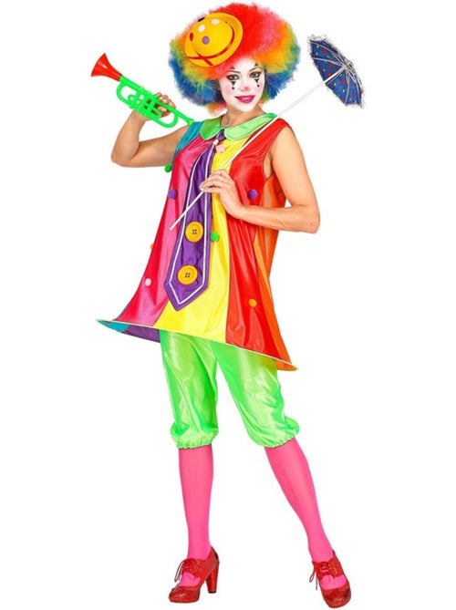 Costume da clown colorato - Kiabi