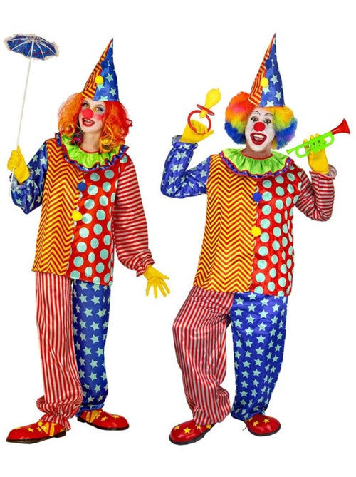 Costume da clown colorato - Kiabi