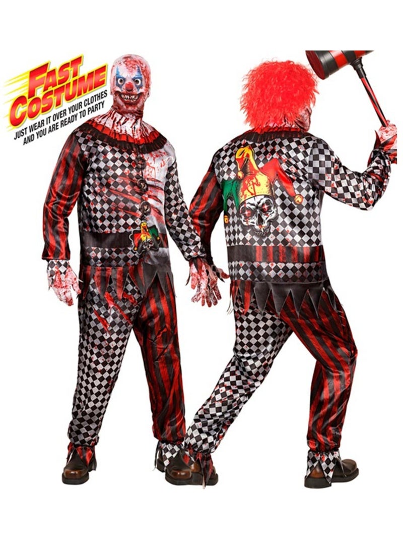 Costume da clown malvagio facile e veloce Multicolore - Kiabi