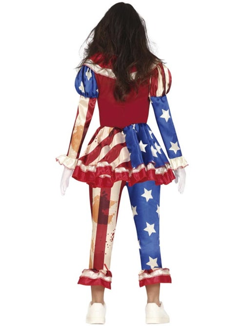 Costume da clown patriota insanguinato - Kiabi