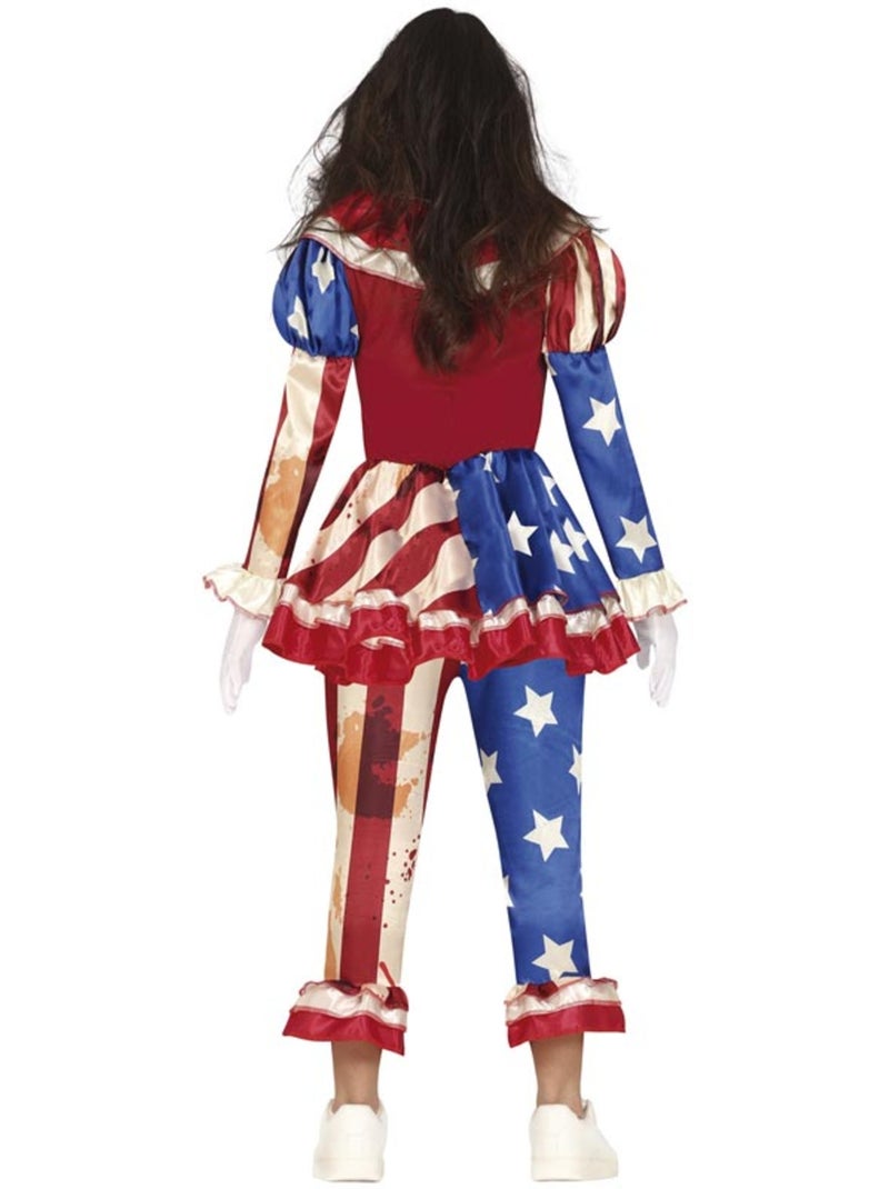 Costume da clown patriota insanguinato Multicolore - Kiabi