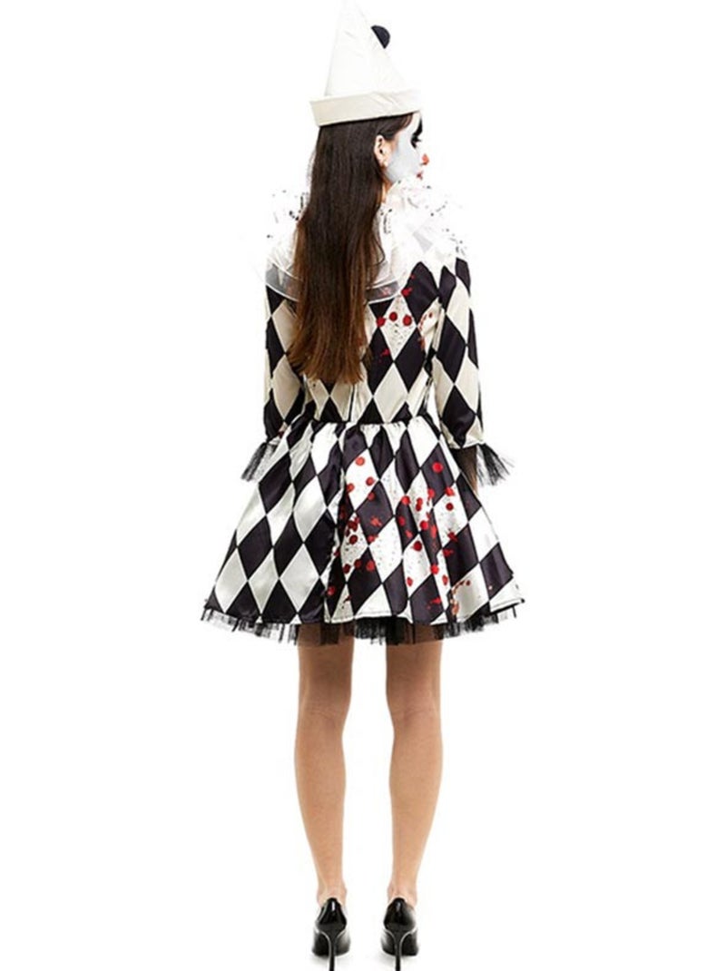 Costume da clown Pierrot assassino con cappello Multicolore - Kiabi