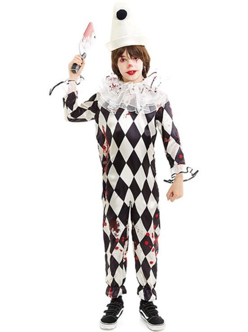 Costume da clown Pierrot assassino con cappello - Kiabi
